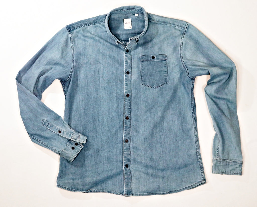 Overhemd Denim merk Refill Maat XL