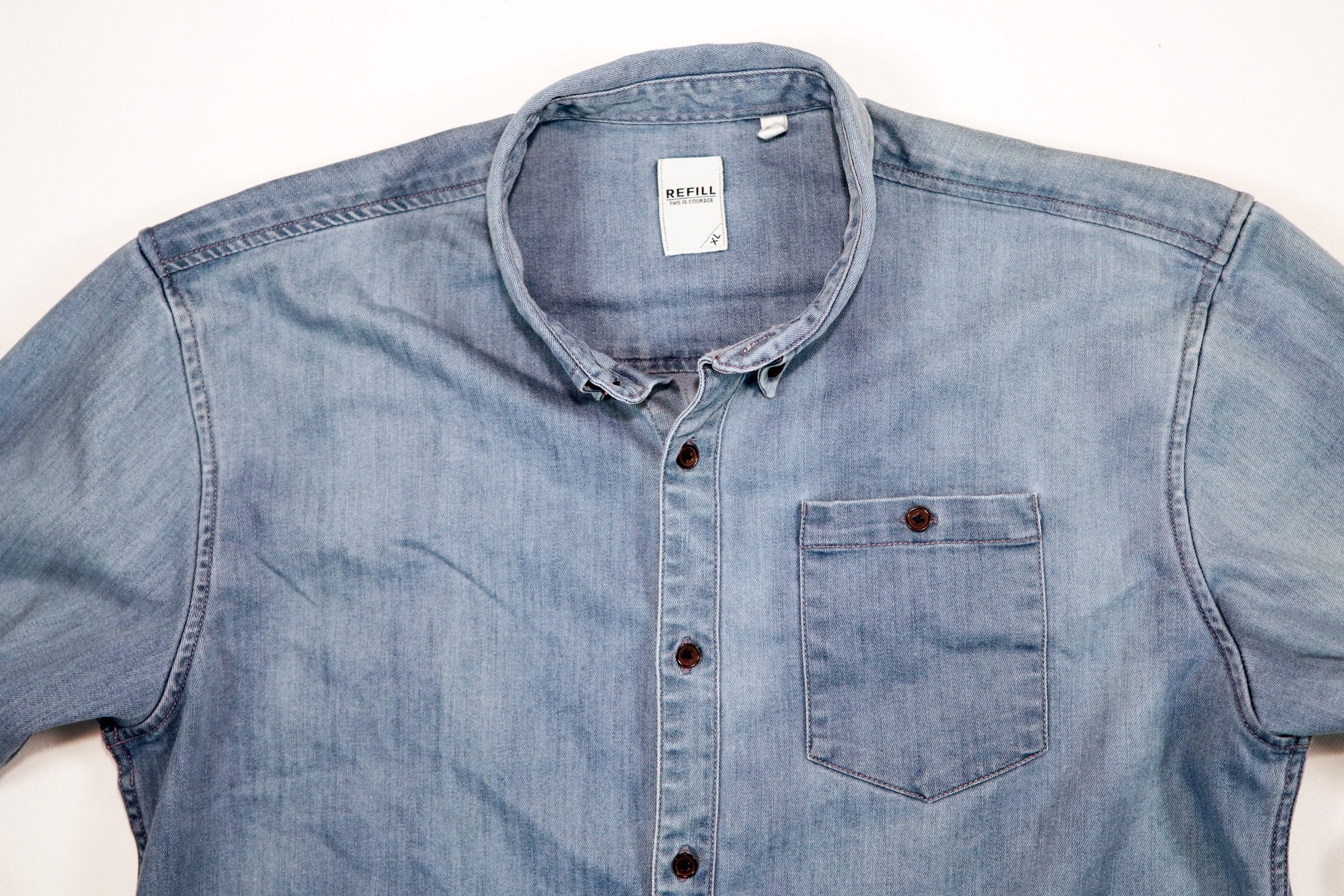 Overhemd Denim merk Refill Maat XL