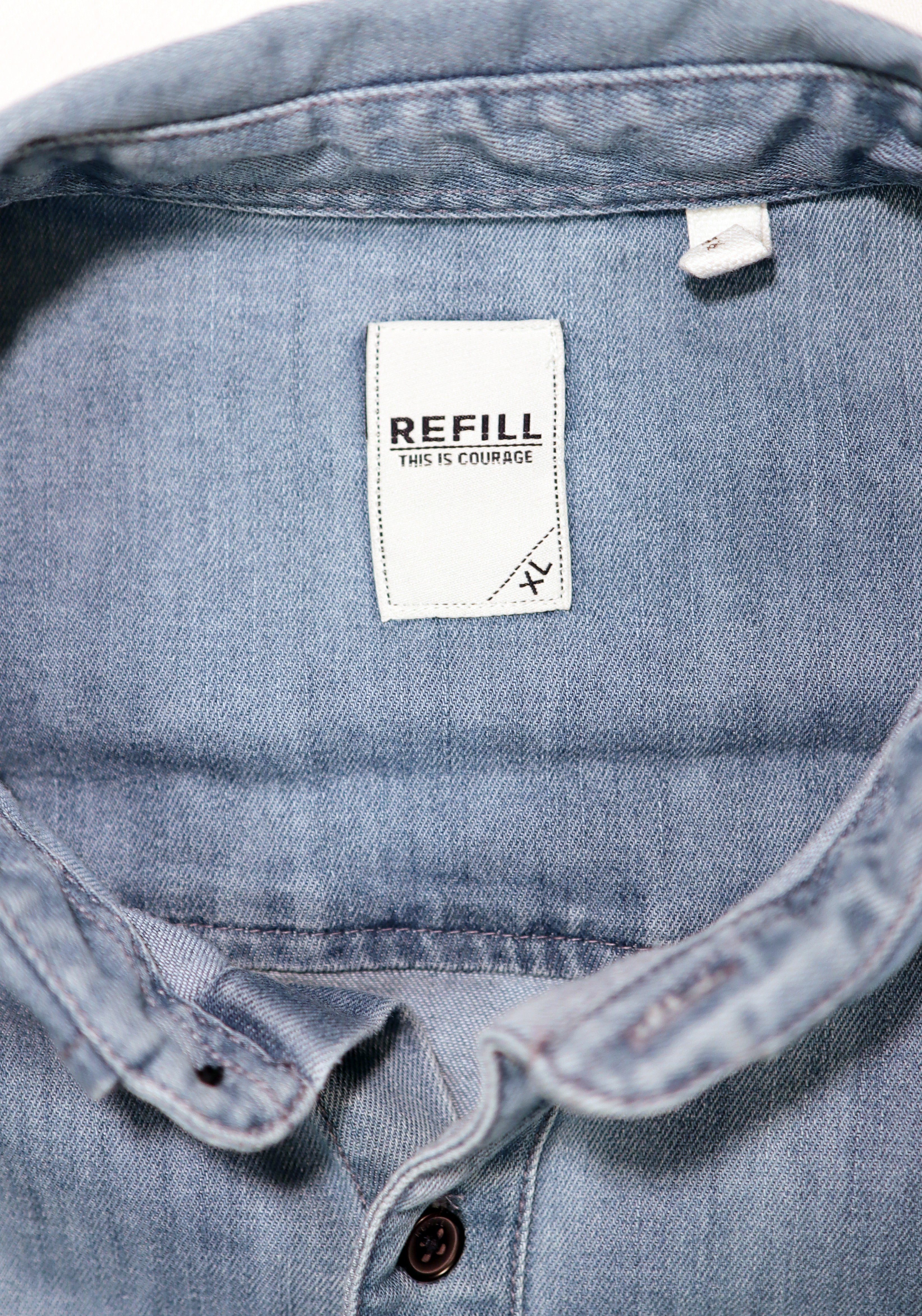 Overhemd Denim merk Refill Maat XL