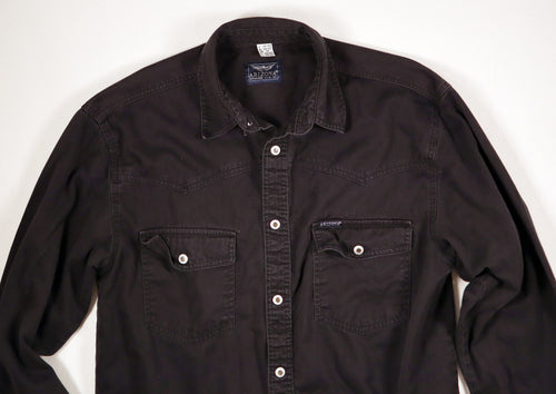 Arizona zwart overhemd / denim look maat 39/40