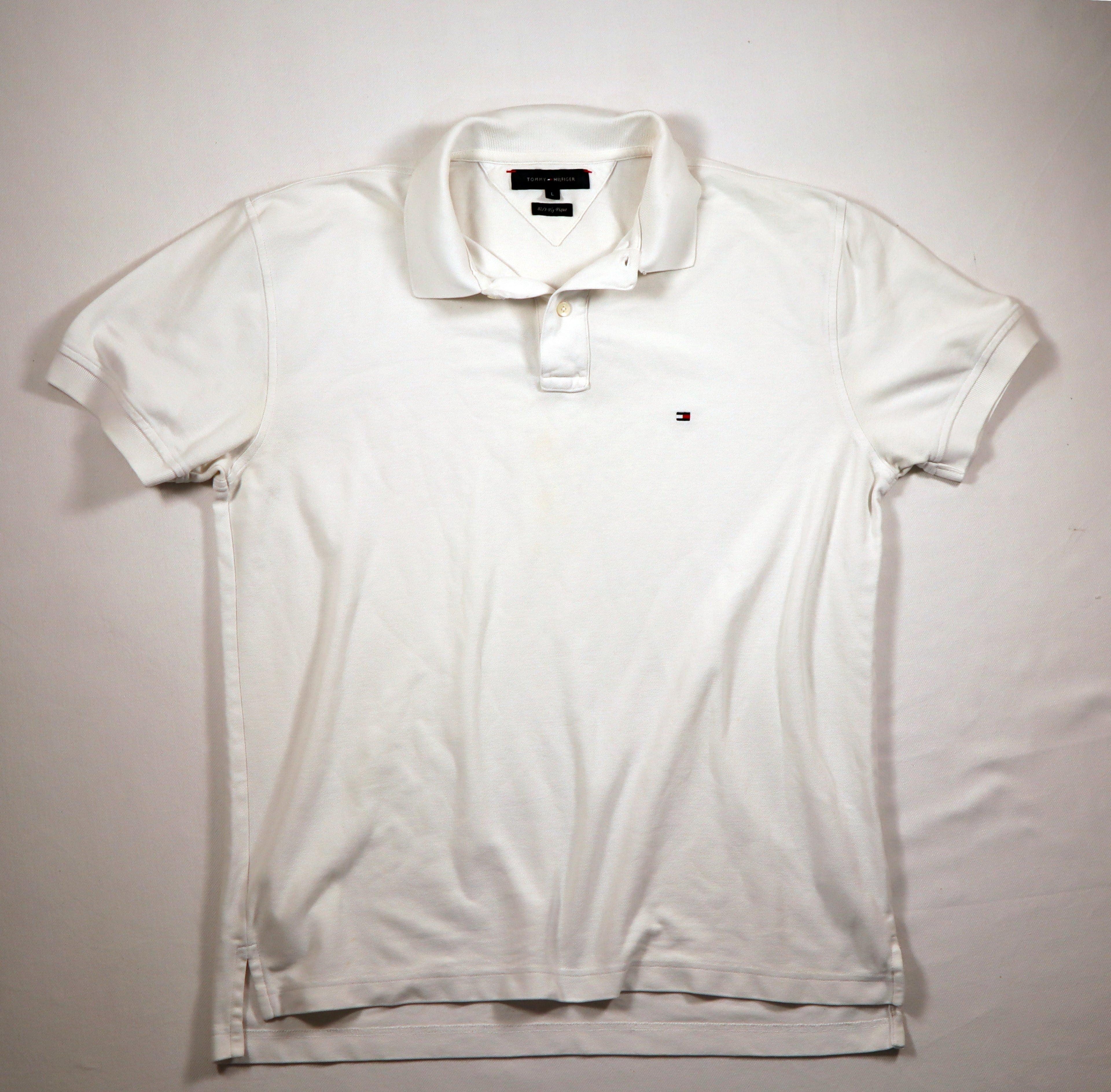 Witte Tommy Hilfiger polo L