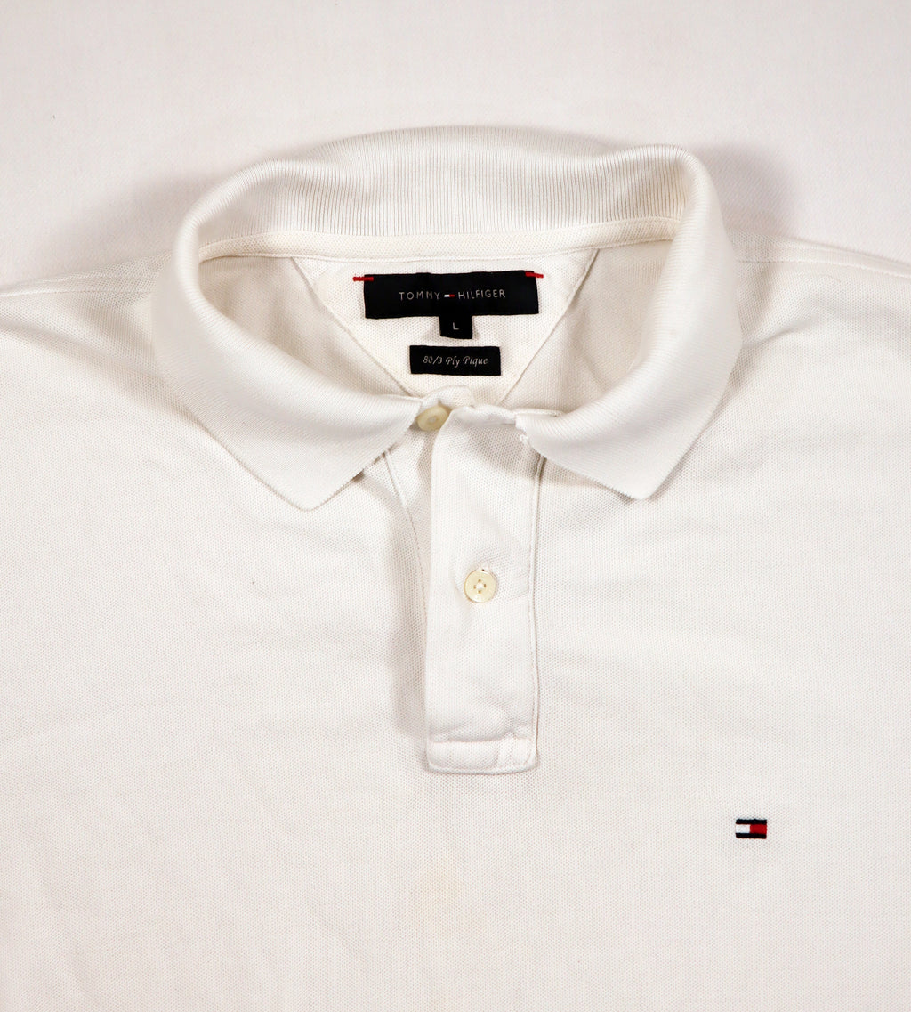Witte Tommy Hilfiger polo L