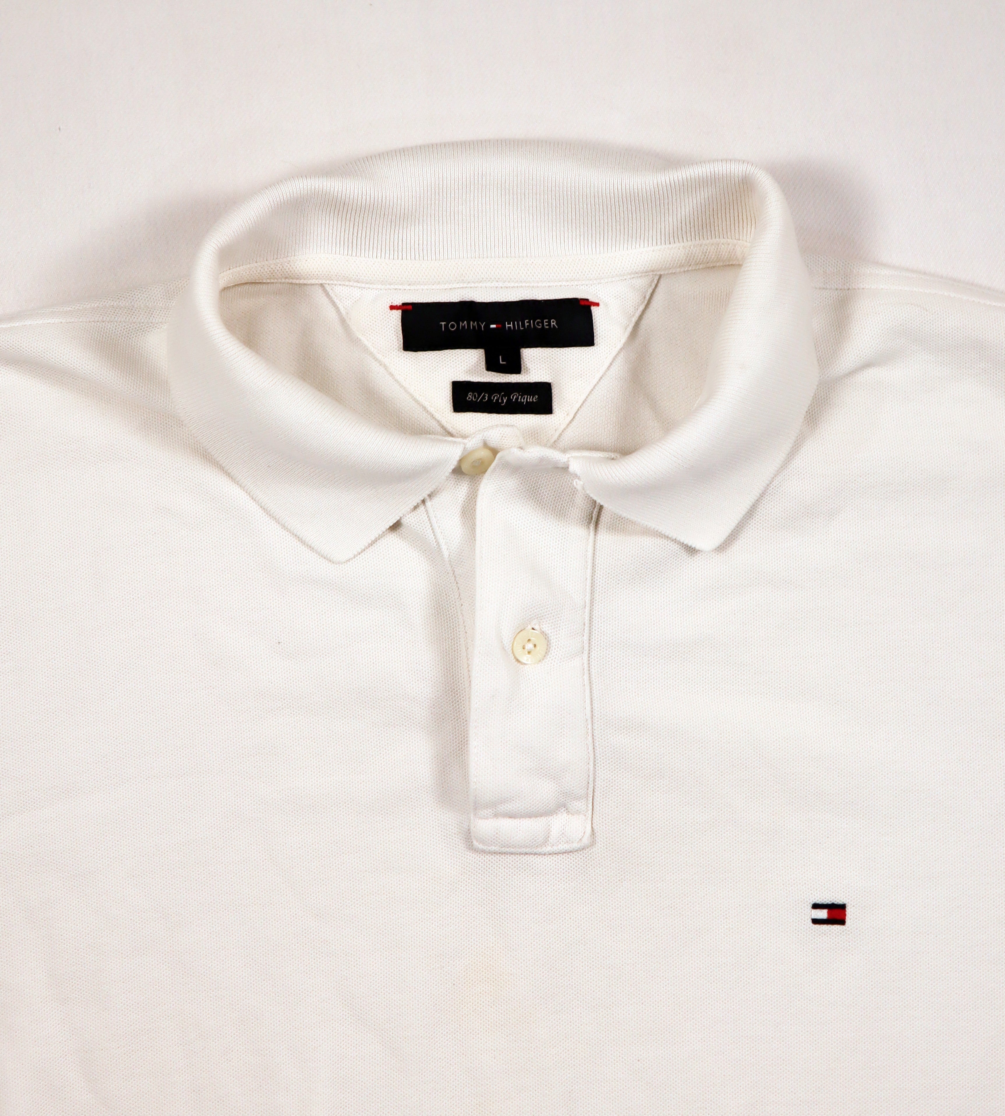Witte Tommy Hilfiger polo L
