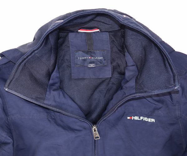 Tommy Hilfiger herenjack merklabel en donkerblauwe meshvoering