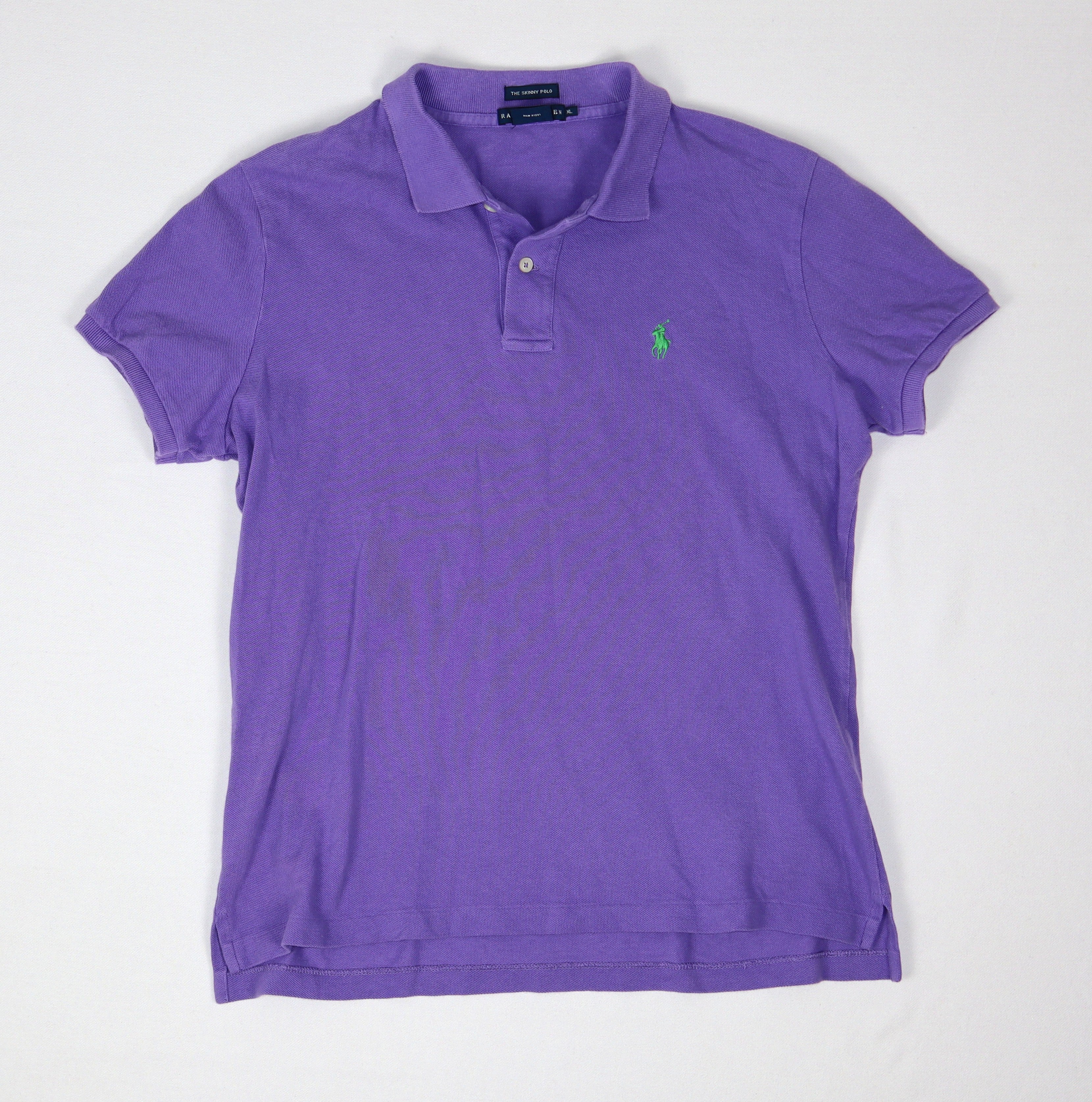 Ralph Lauren paarse dames Skinny Polo maat XL volledig van voren