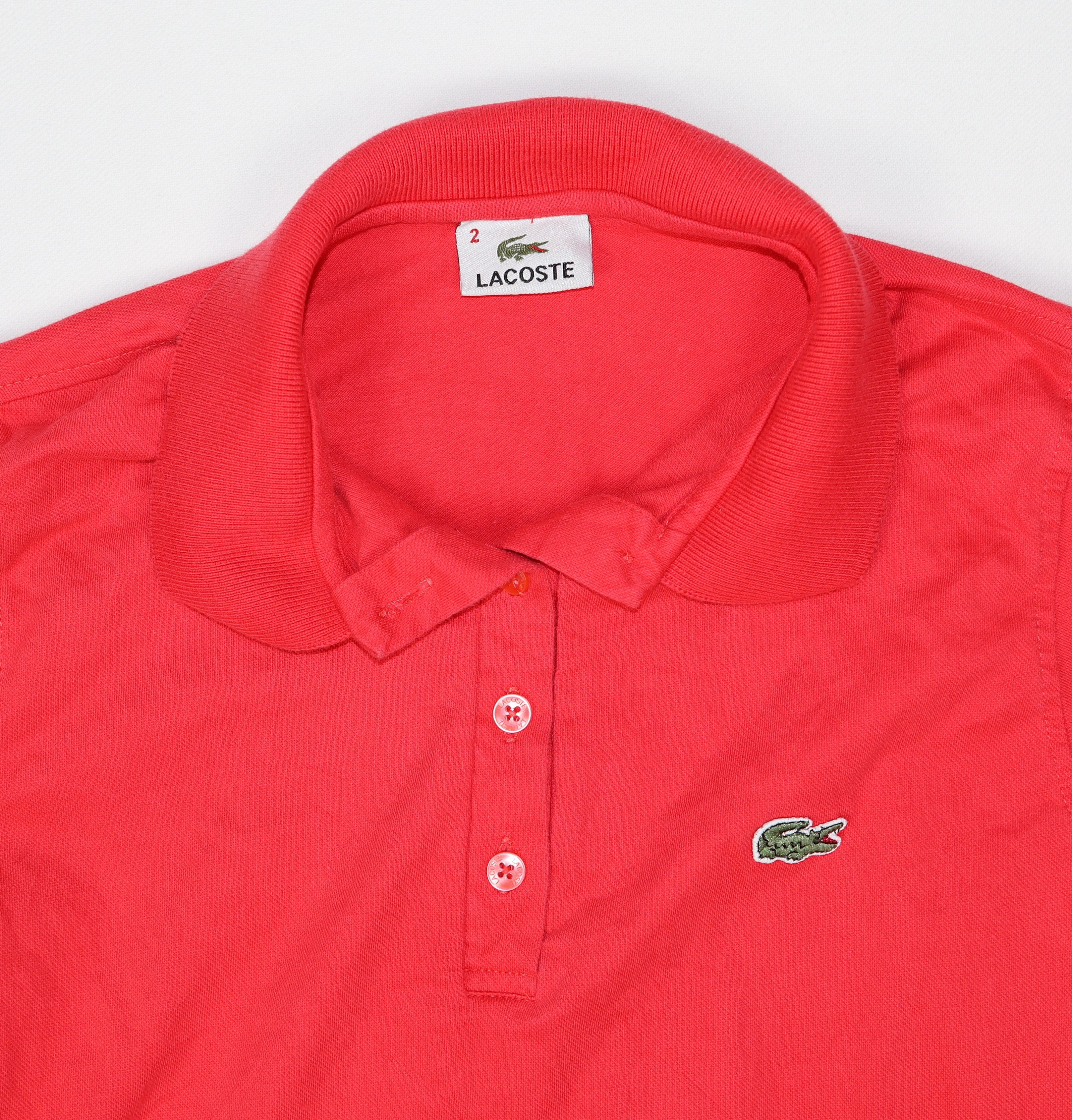 Lacoste heren polo rood maat 2 (XS)