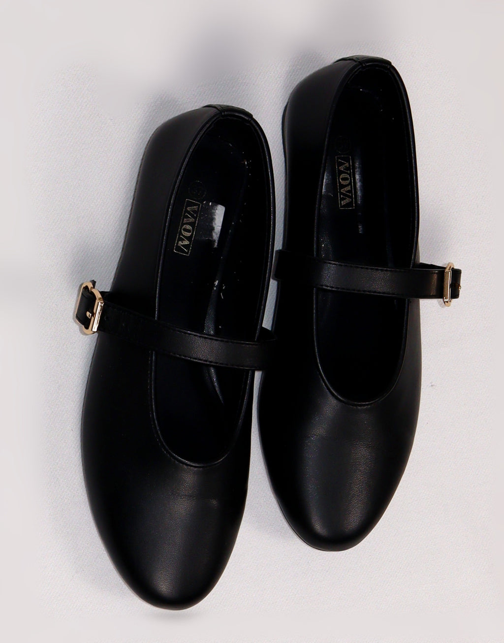 MOA dames Mary Jane ballerina’s zwart maat 37