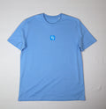 TQ heren T-shirt blauw met klein logo voorkant