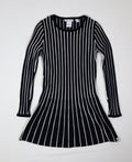 NIK&NIK by Nikkie meisjes jurk maat 12 152 donkerblauw wit gestreept label