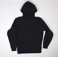 Trek Bicycle hoodie zwart met subtiel logo op de borst detail