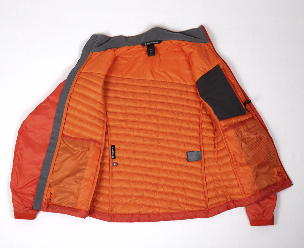 Black Diamond outdoor jas oranje binnenkant met zakken