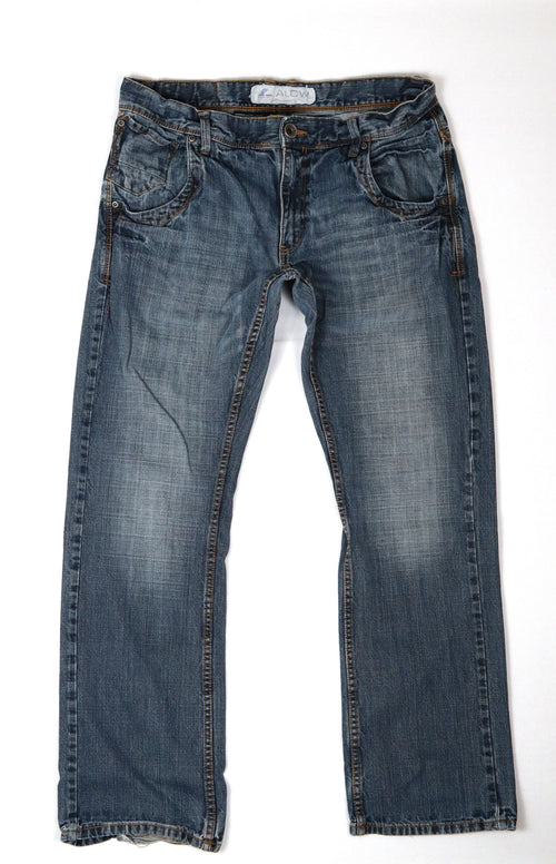 ALCW herenjeans blauw used look productfoto 1