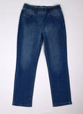 Vero Moda blauwe stretch jeans met elastische tailleband L