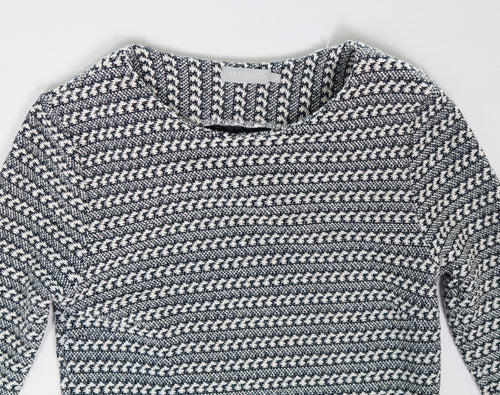 Betty & Co blauw/ecru jurk maat 40