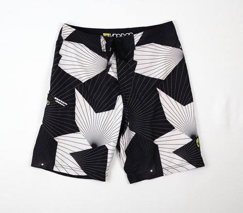 Body Glove heren boardshort maat 32 zwart wit grafische print voorkant