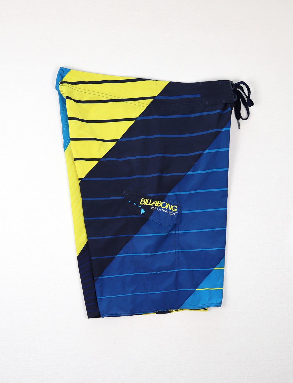 Billabong Platinum X zwemshort heren maat 32 blauw turquoise geel zwart achterkant