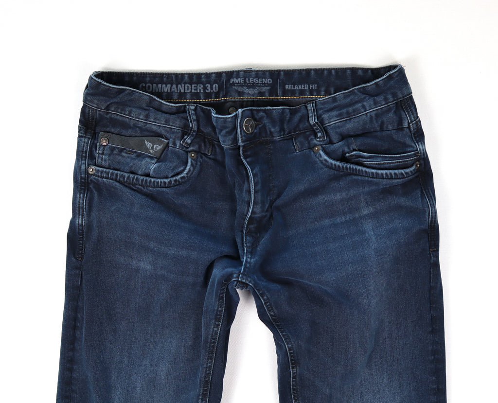 PME Legend heren jeans W34 L30 subtiele fading used-look detail