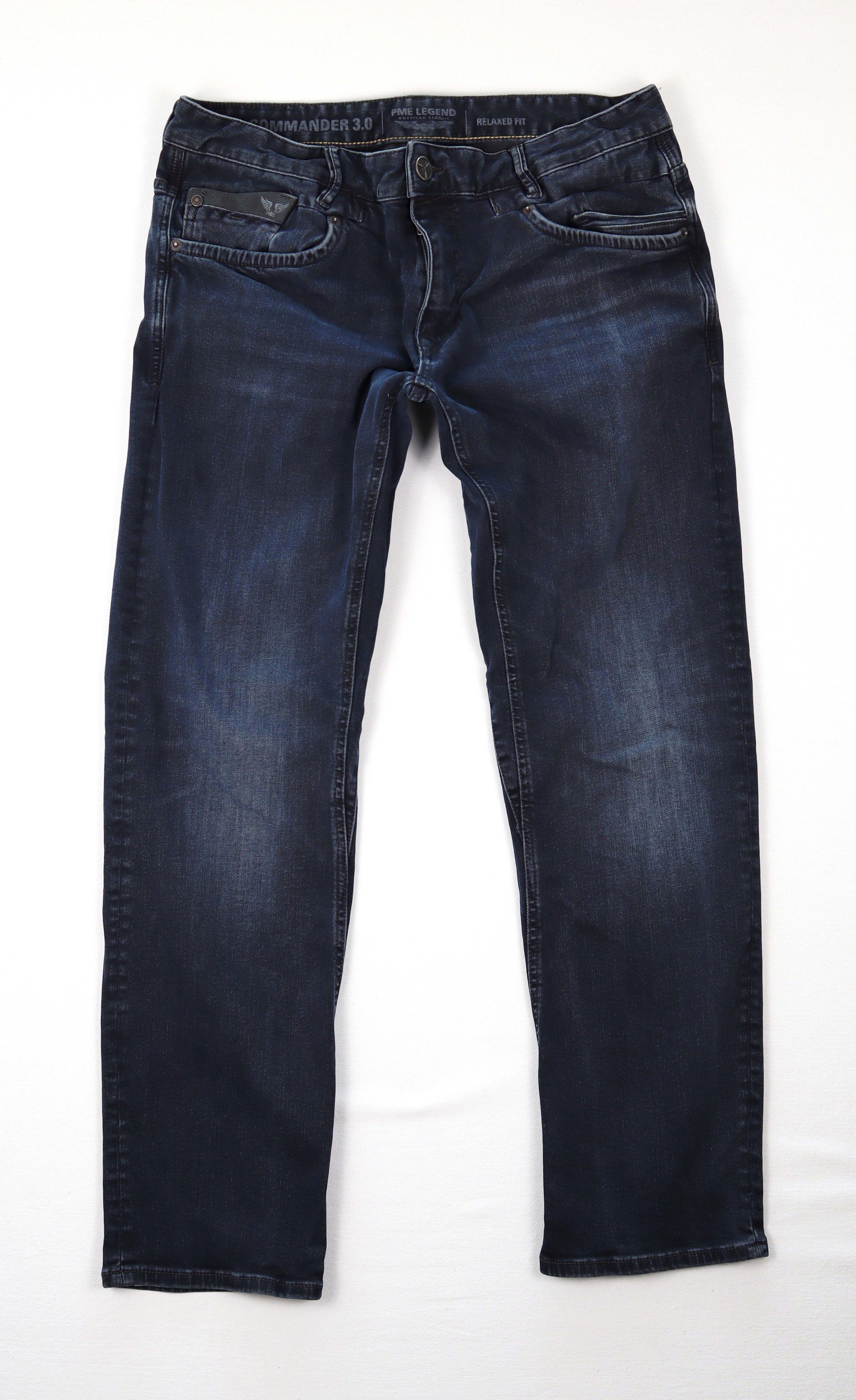 PME Legend Commander 3.0 heren jeans W34 L30 donkerblauw voorkant