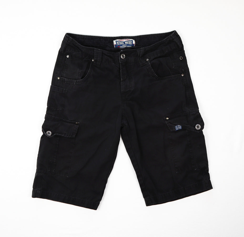 Petrol Industries heren cargo short L zwart voorkant