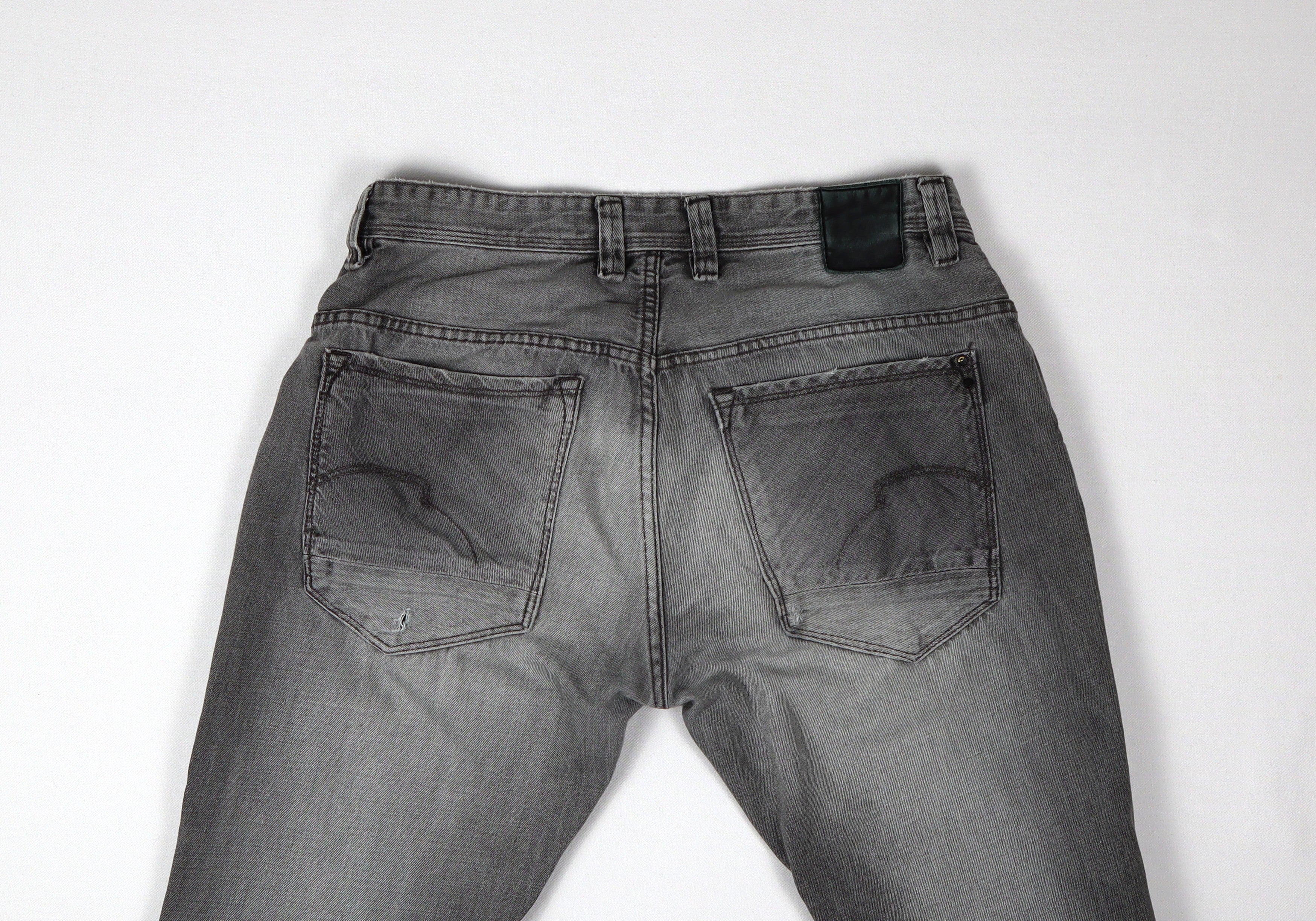 Cult Edition spijkerbroek heren W36 L34 grijs achterkant
