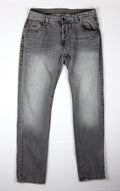 Cult Edition heren jeans W36 L34 grijs denim voorkant