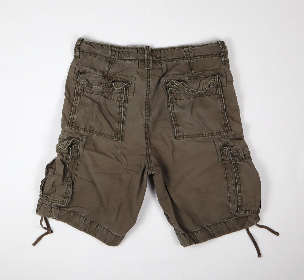 Jack & Jones korte broek heren XL detail cargozakken khaki