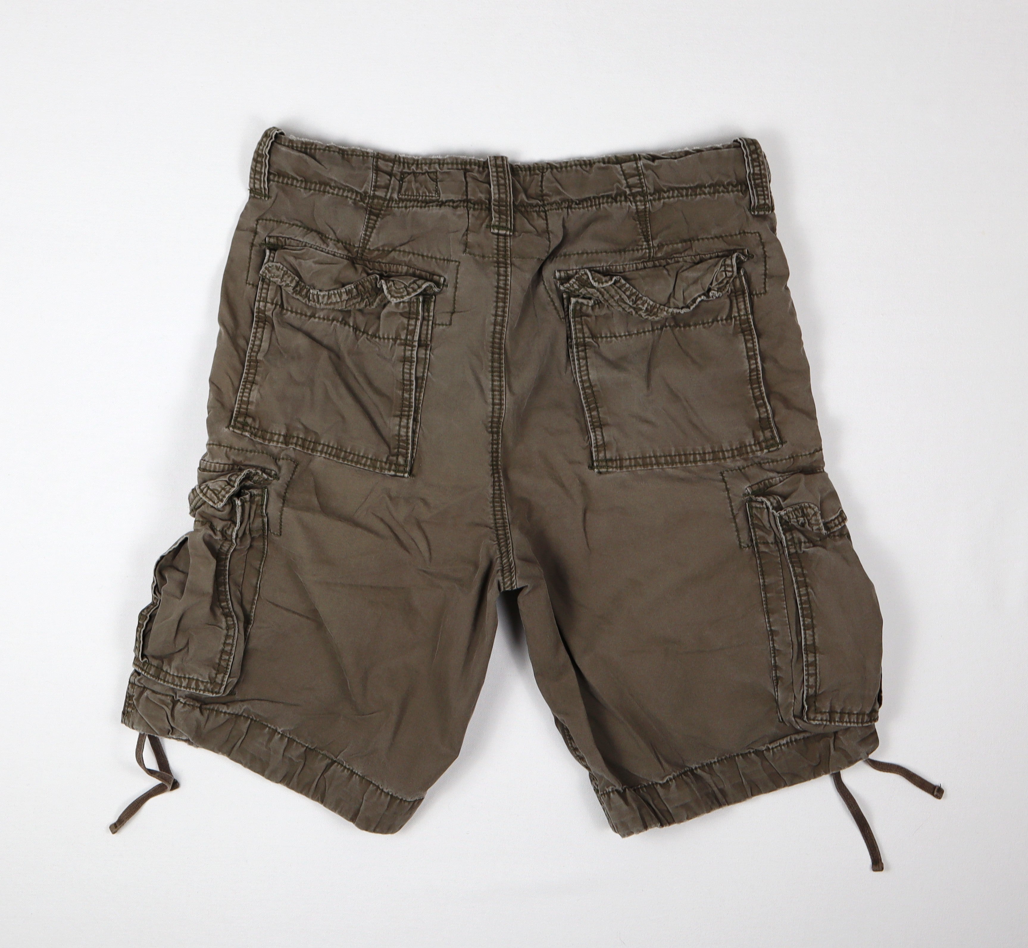 Jack & Jones korte broek heren XL detail cargozakken khaki