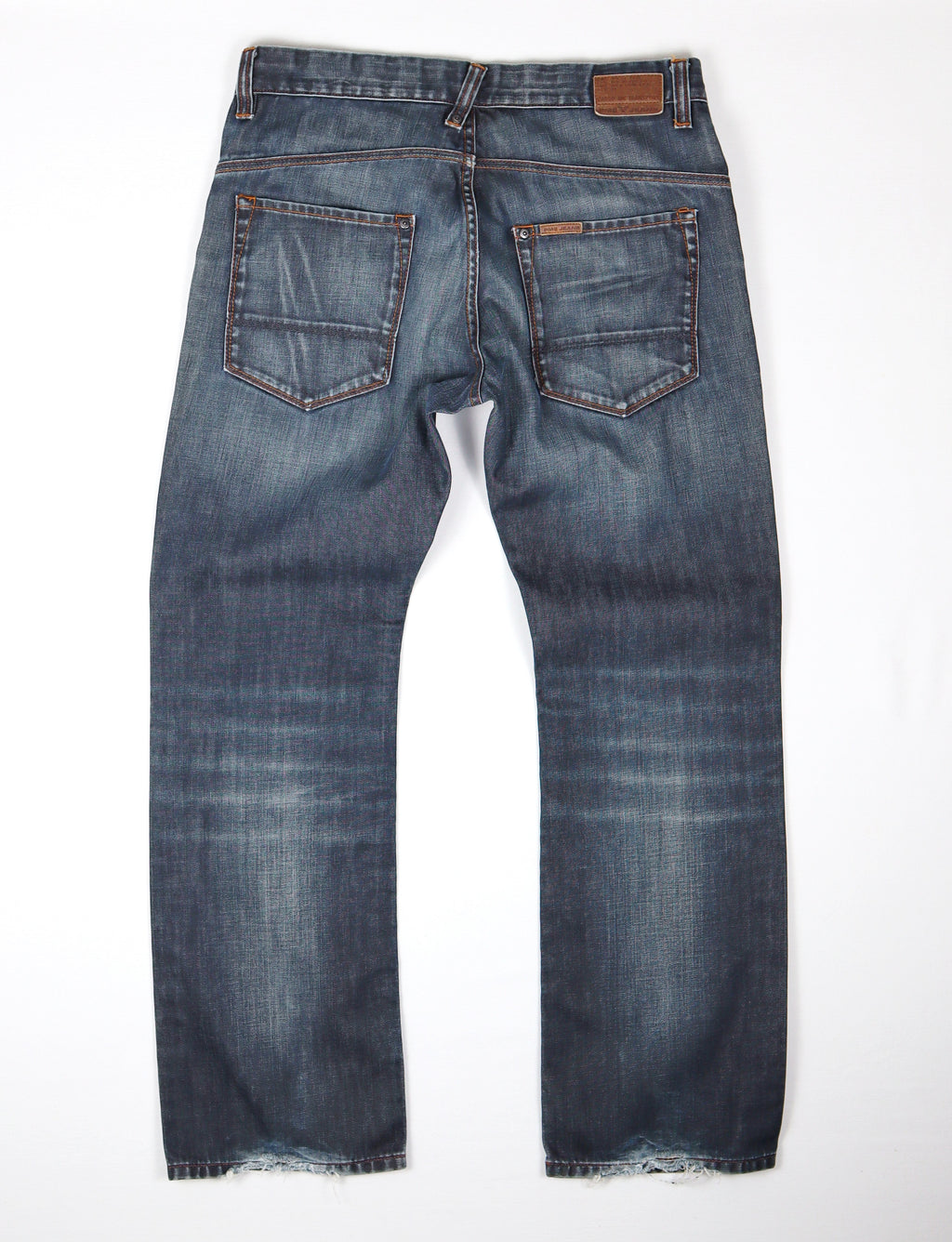 PME Jeans W34 L32 rafeling slijtage onderkant pijpen detail