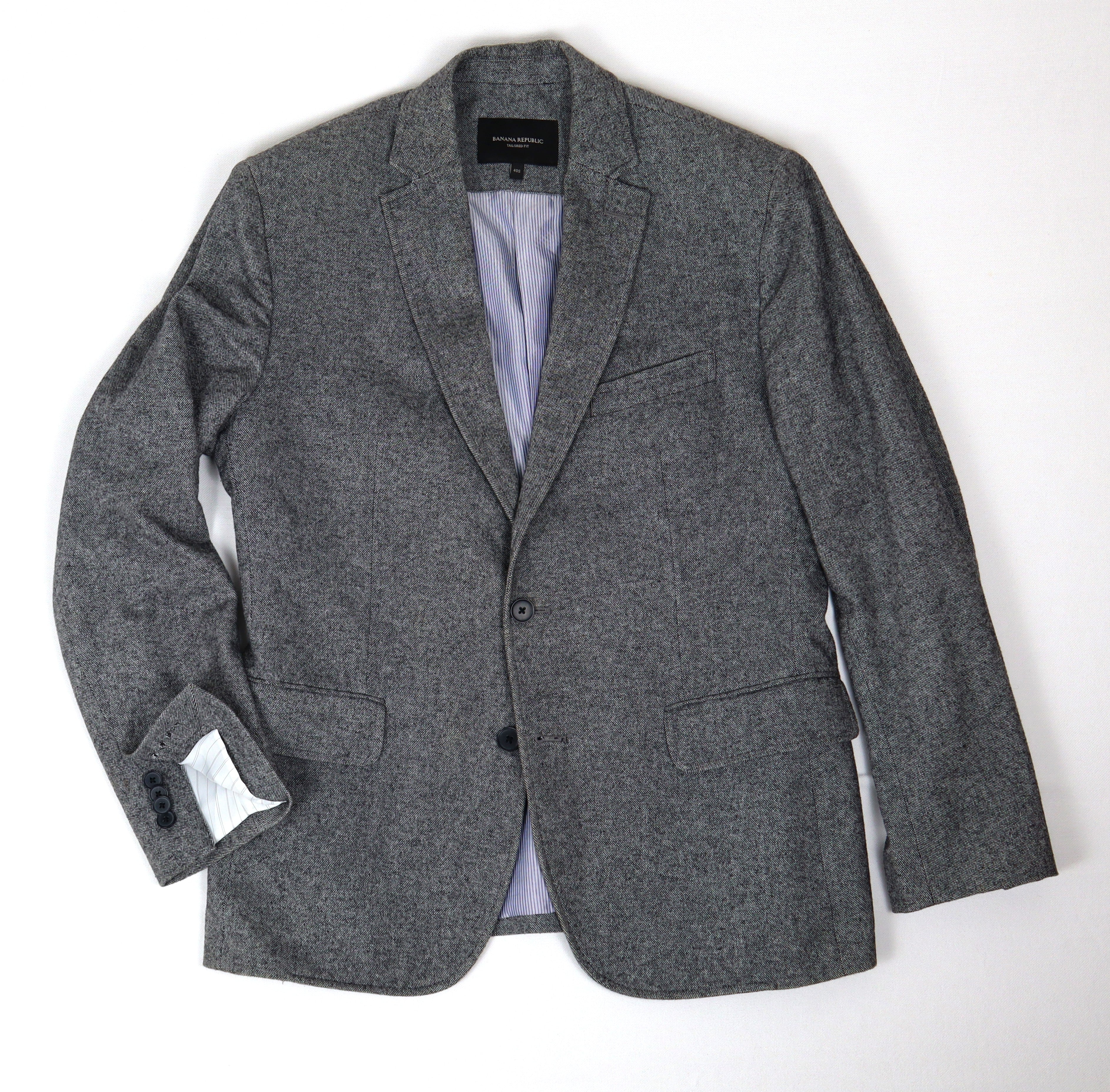 Grijze Banana Republic Tailored Fit blazer maat 40S